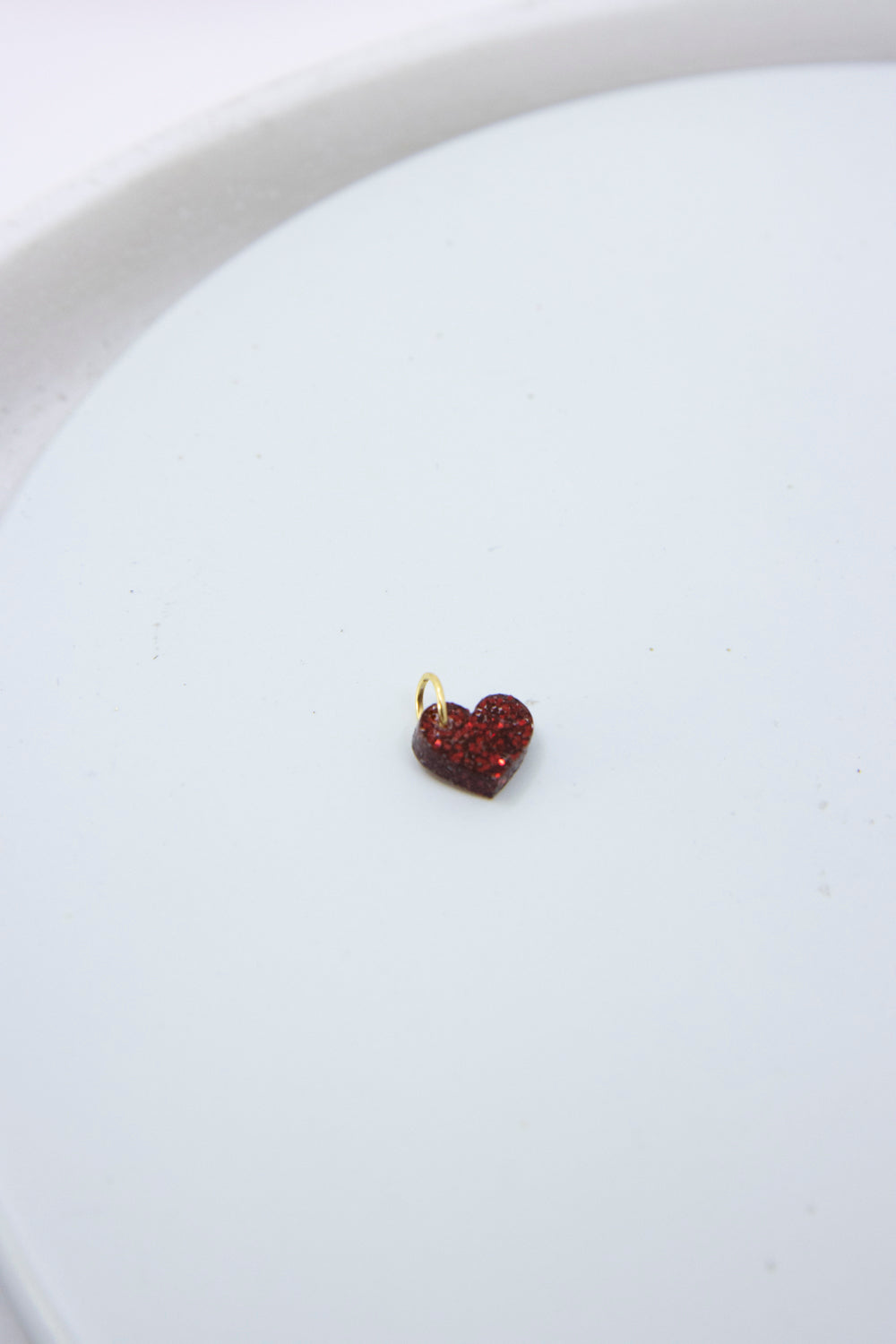 GLITZER Mini Herz Anhänger für ketten - Design für jeden Tag