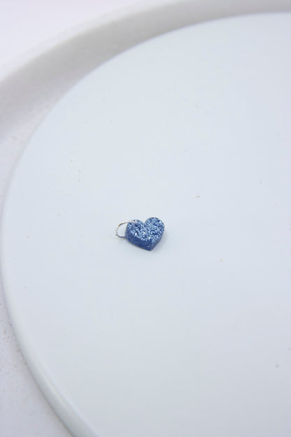 GLITZER Mini Herz Anhänger für ketten - Design für jeden Tag