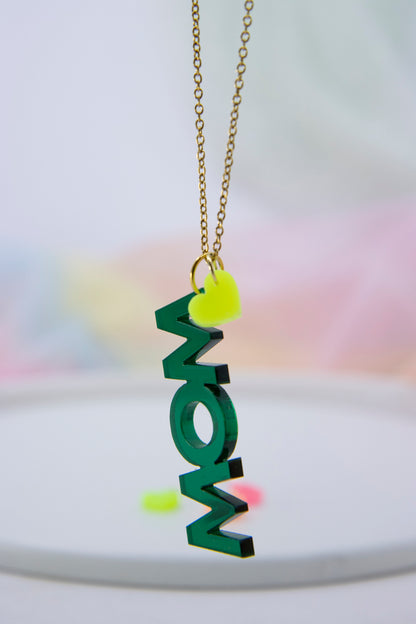 NEON Mini Herz Anhänger aus Acrylglas – Leuchtendes Design