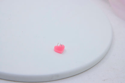NEON Mini Herz Anhänger aus Acrylglas – Leuchtendes Design