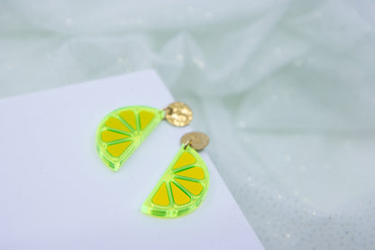 Ohrstecker LEMON LOVE mit Zitronenscheibe Midi