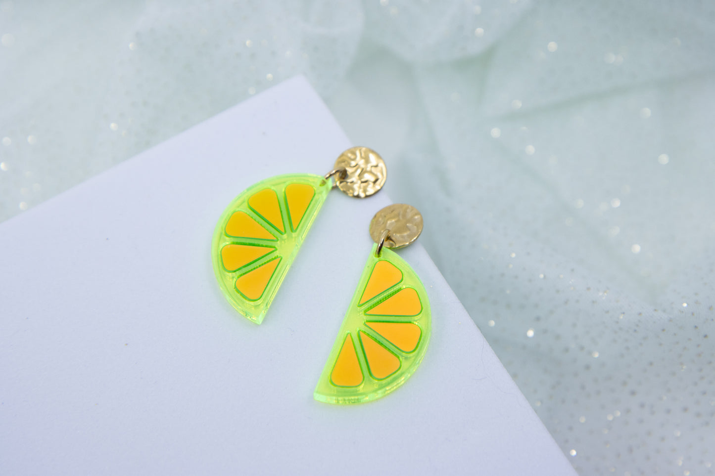 Ohrstecker LEMON LOVE mit Zitronenscheibe Midi