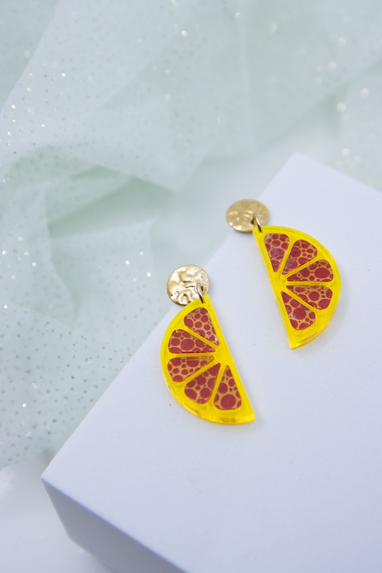 Ohrstecker LEMON LOVE mit Zitronenscheibe Midi