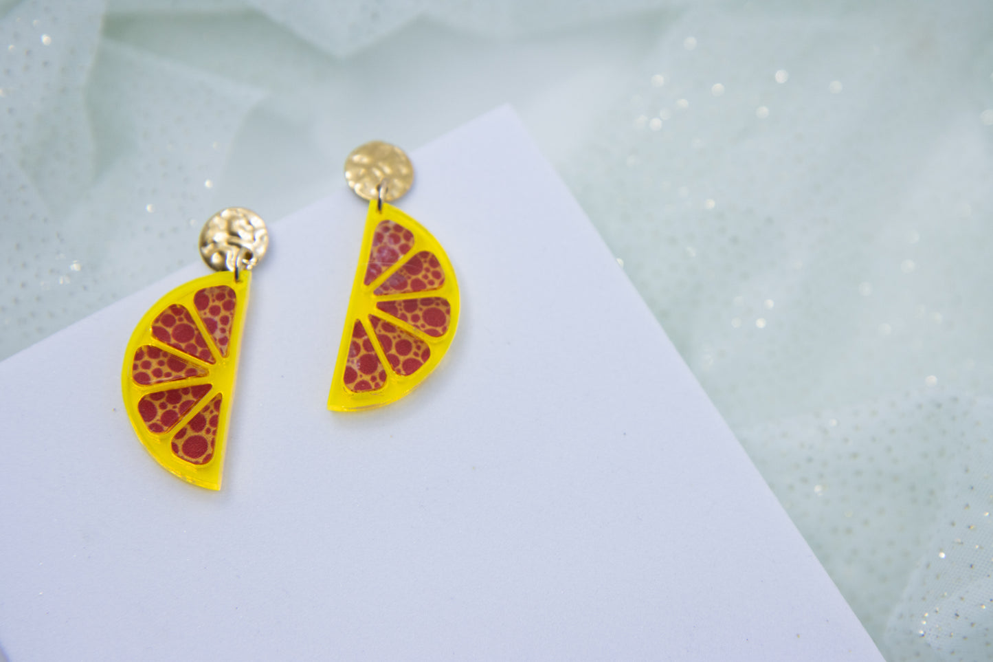 Ohrstecker LEMON LOVE mit Zitronenscheibe Midi