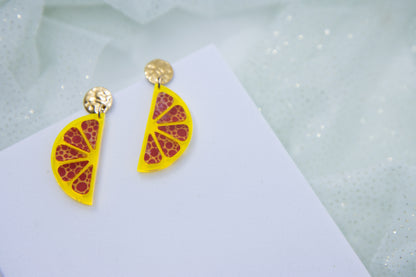 Ohrstecker LEMON LOVE mit Zitronenscheibe Midi