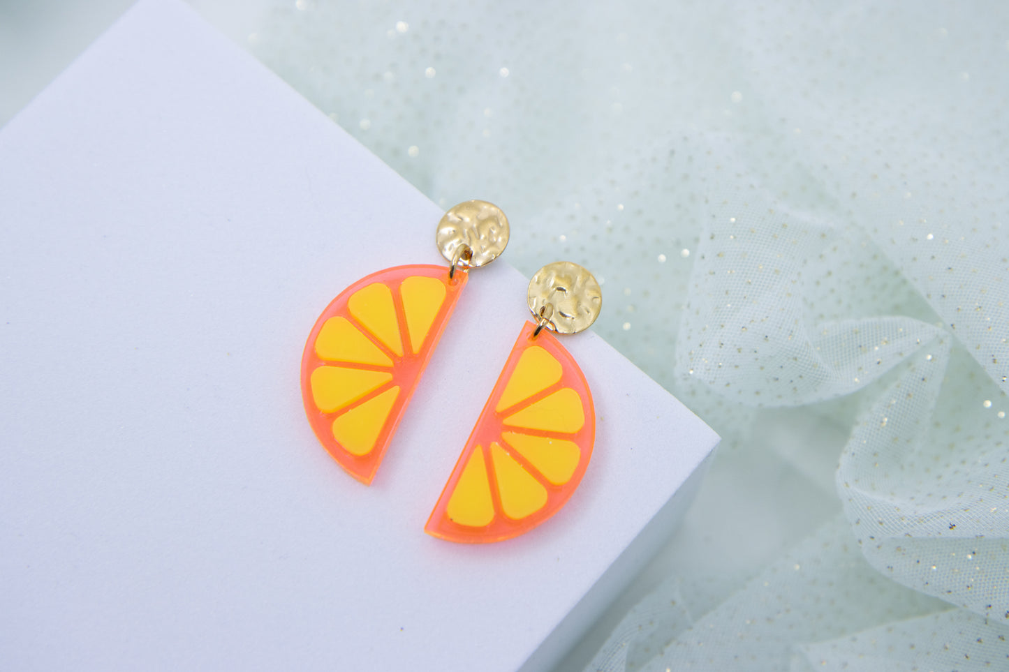 Ohrstecker LEMON LOVE mit Zitronenscheibe Midi