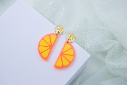 Ohrstecker LEMON LOVE mit Zitronenscheibe Midi