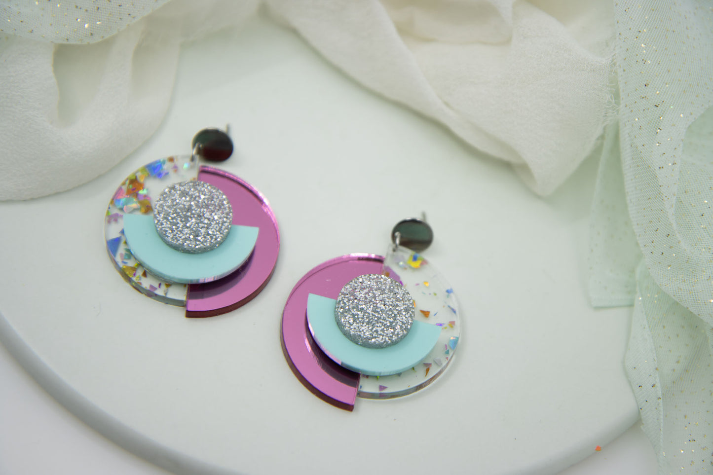 "RENA" 1984 Ohrringe 80s Farben