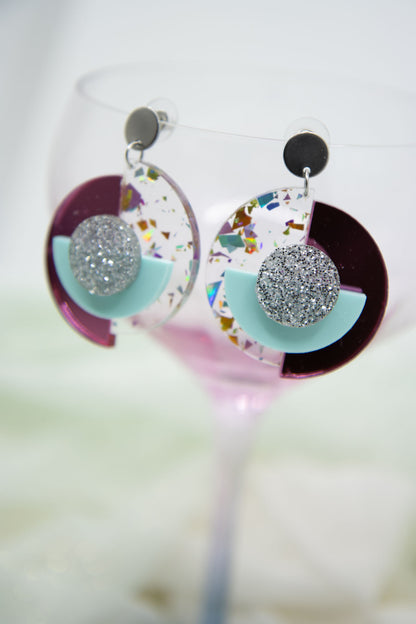 "RENA" 1984 Ohrringe 80s Farben