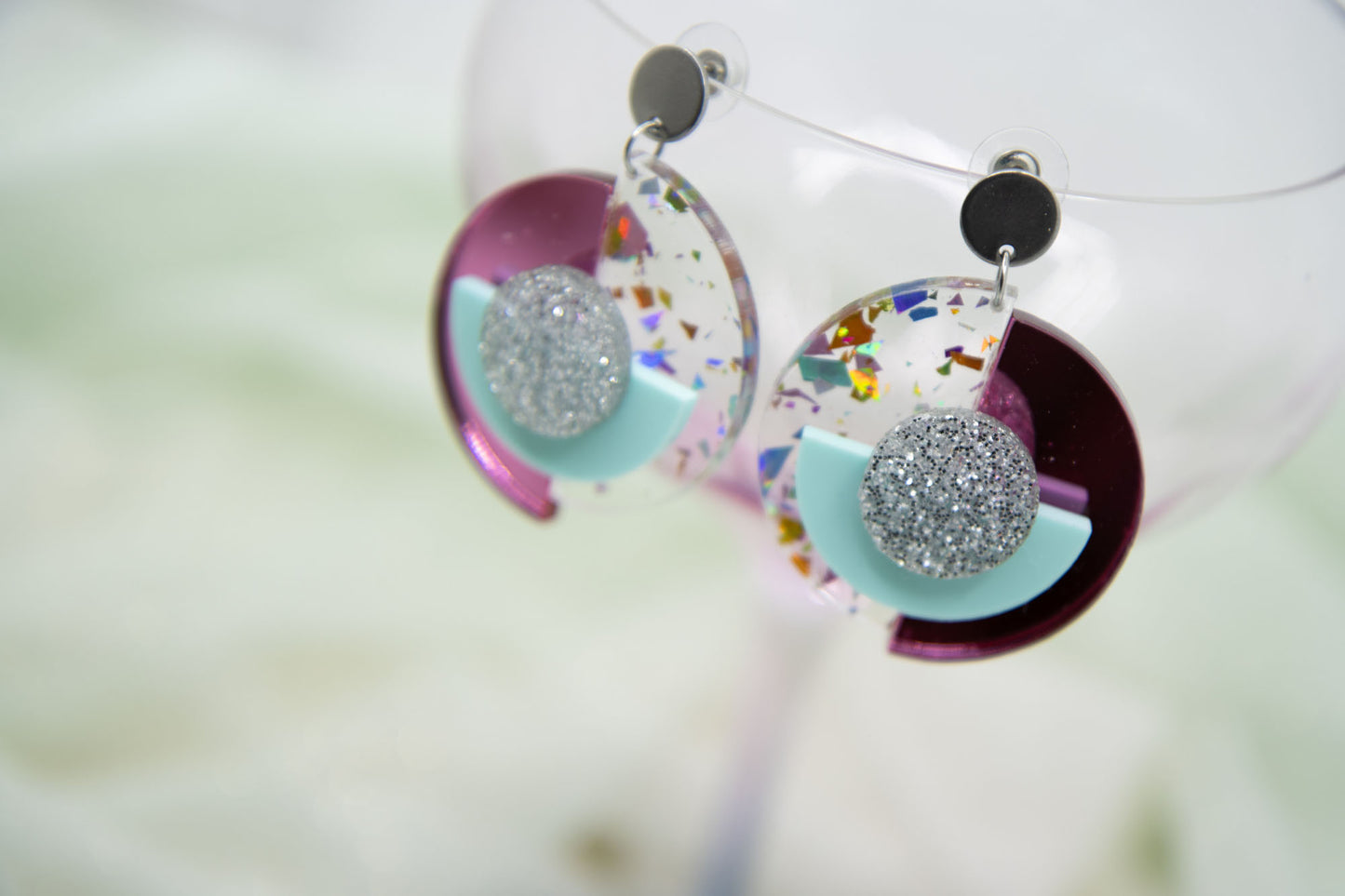 "RENA" 1984 Ohrringe 80s Farben