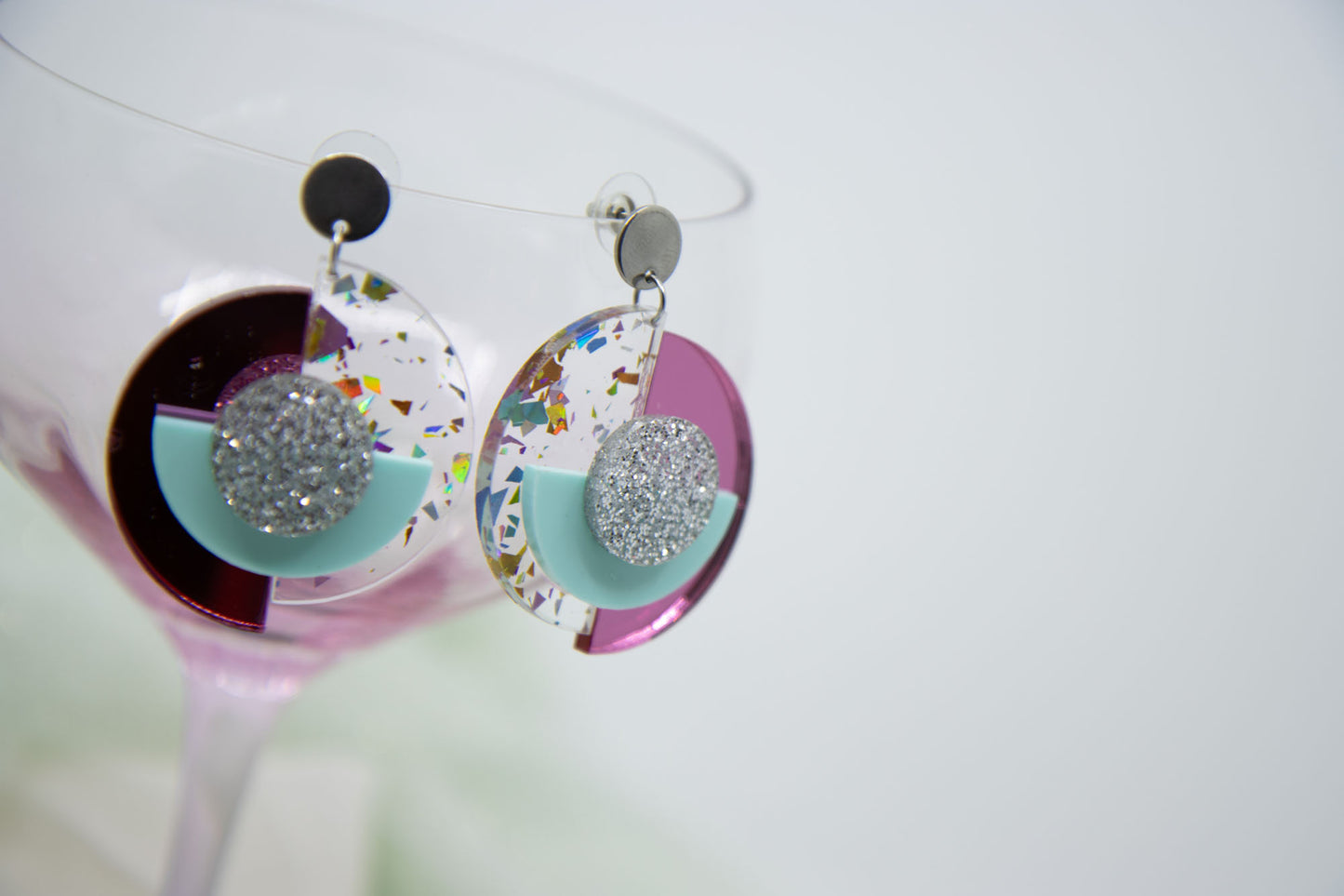 "RENA" 1984 Ohrringe 80s Farben