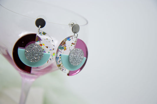 "RENA" 1984 Ohrringe 80s Farben