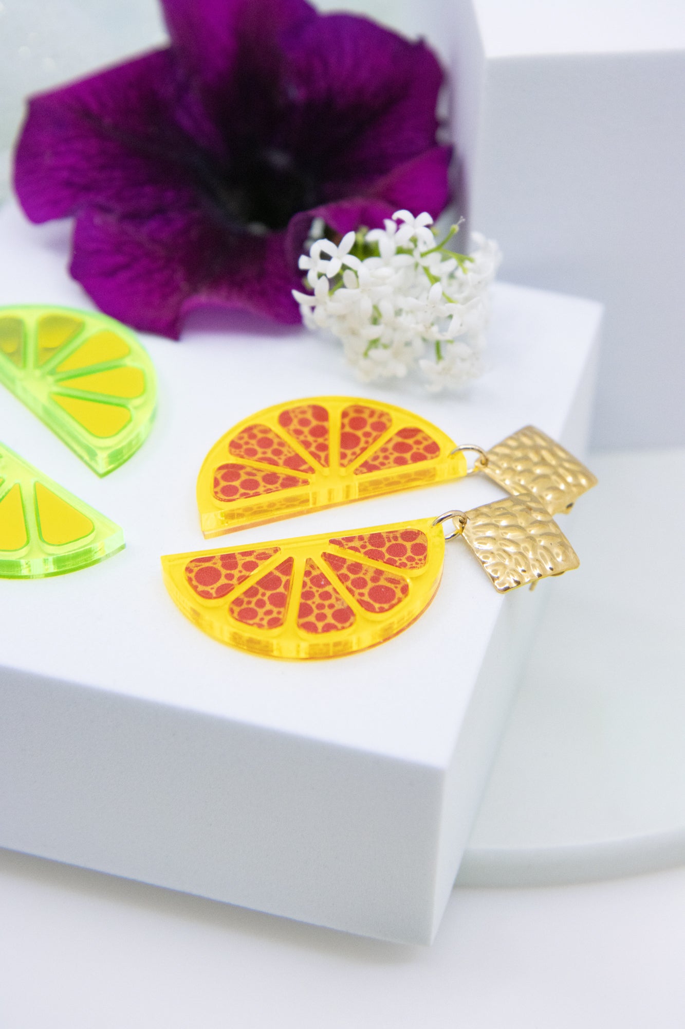 Ohrstecker LEMON LOVE mit Zitronenscheibe BIG