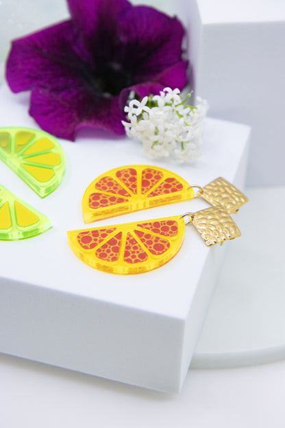 Ohrstecker LEMON LOVE mit Zitronenscheibe BIG