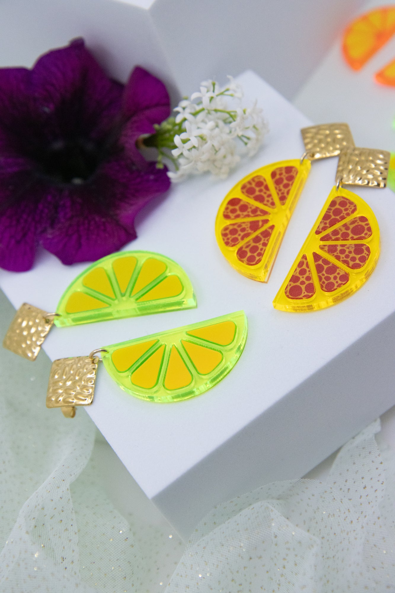 Ohrstecker LEMON LOVE mit Zitronenscheibe BIG