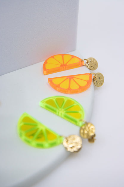 Ohrstecker LEMON LOVE mit Zitronenscheibe Midi