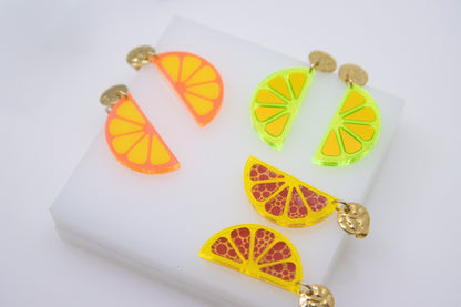 Ohrstecker LEMON LOVE mit Zitronenscheibe Midi