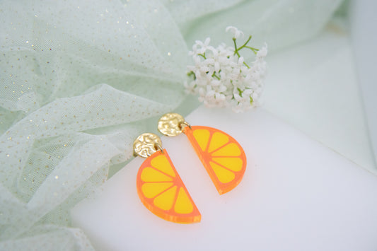 Ohrstecker LEMON LOVE mit Zitronenscheibe Midi