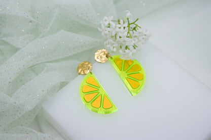 Ohrstecker LEMON LOVE mit Zitronenscheibe Midi
