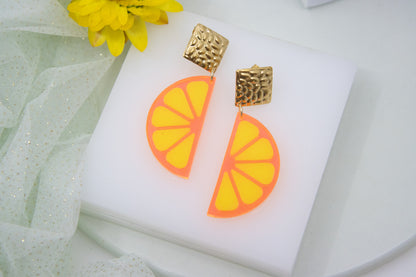 Ohrstecker LEMON LOVE mit Zitronenscheibe BIG